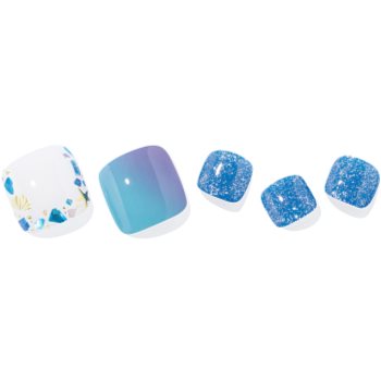 ohora Semi Cured Gel Pedicure Strips P Beach Dive folii autocolante pentru unghii pentru picioare